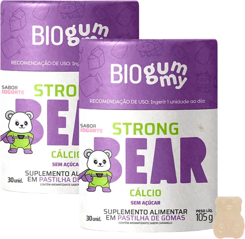 STRONG BEAR-COMBO6 Biogummy Strong Bear Cálcio em goma