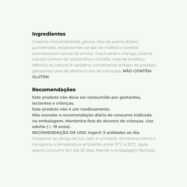 Creatina Pure - Creatina em goma - Imagem 3