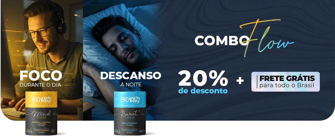 página COMBO Flow Mobile Combo Melatonina Biogummy